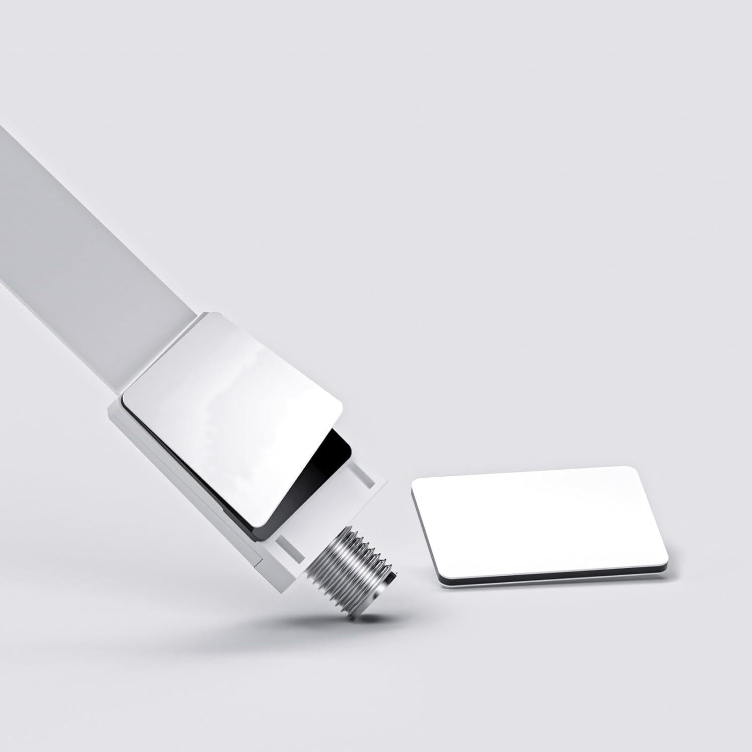 Cable Coaxial Ultra Plano Goupchn RG6 Hembrado 26cm Blanco