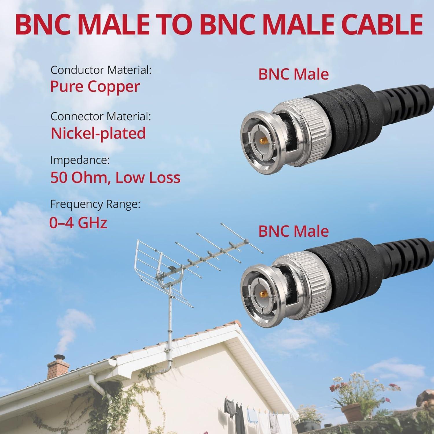 Cable Coaxial BNC Macho a Macho 1M 50 Ohm BINTA