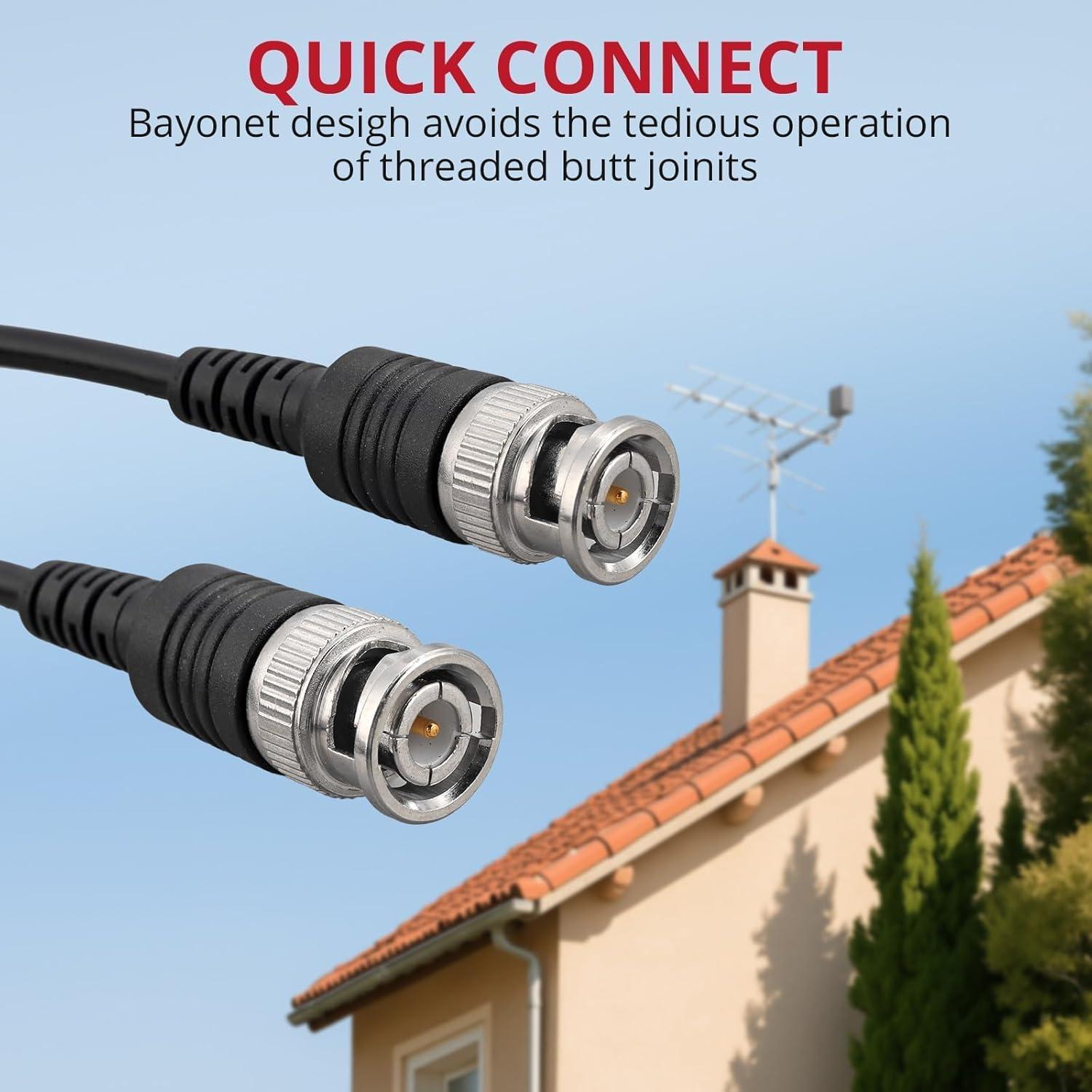 Cable Coaxial BNC Macho a Macho 1M 50 Ohm BINTA