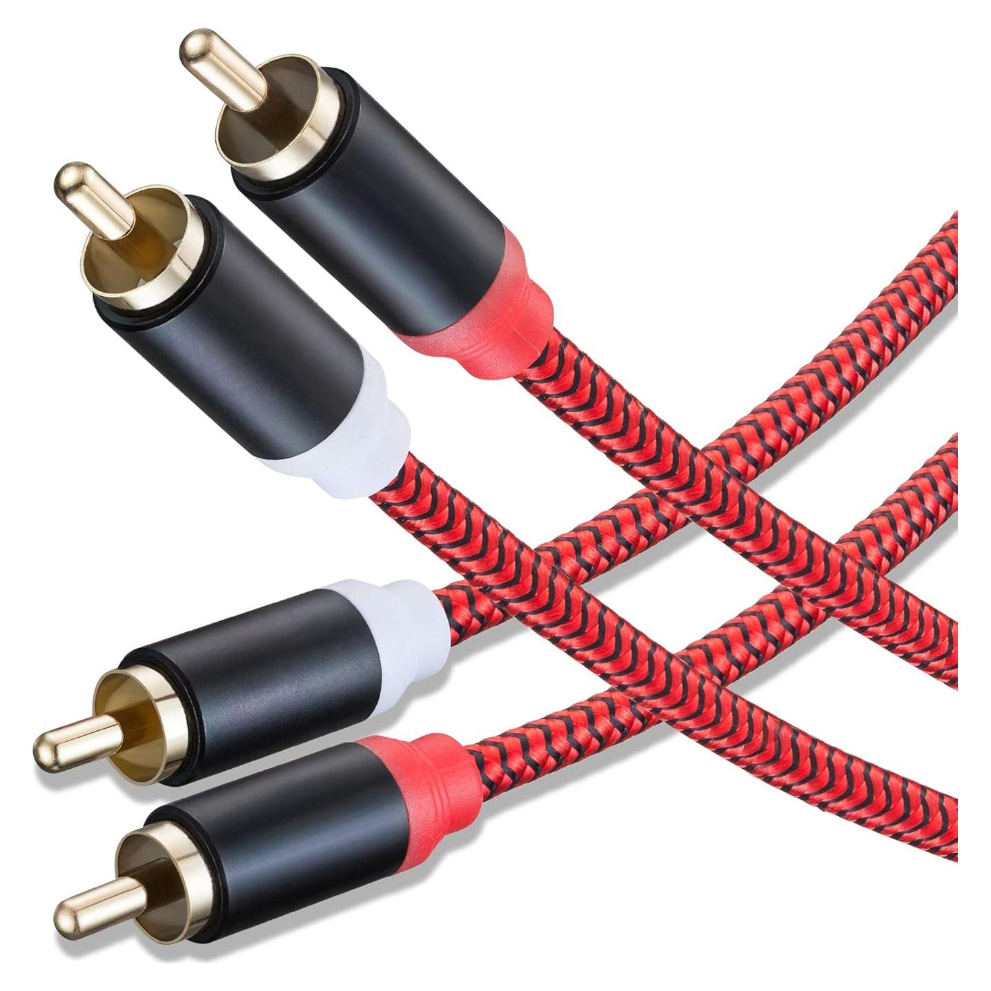 Cable RCA 2RCA Macho a 2RCA Macho 1M Jelly Tang Audio Estéreo