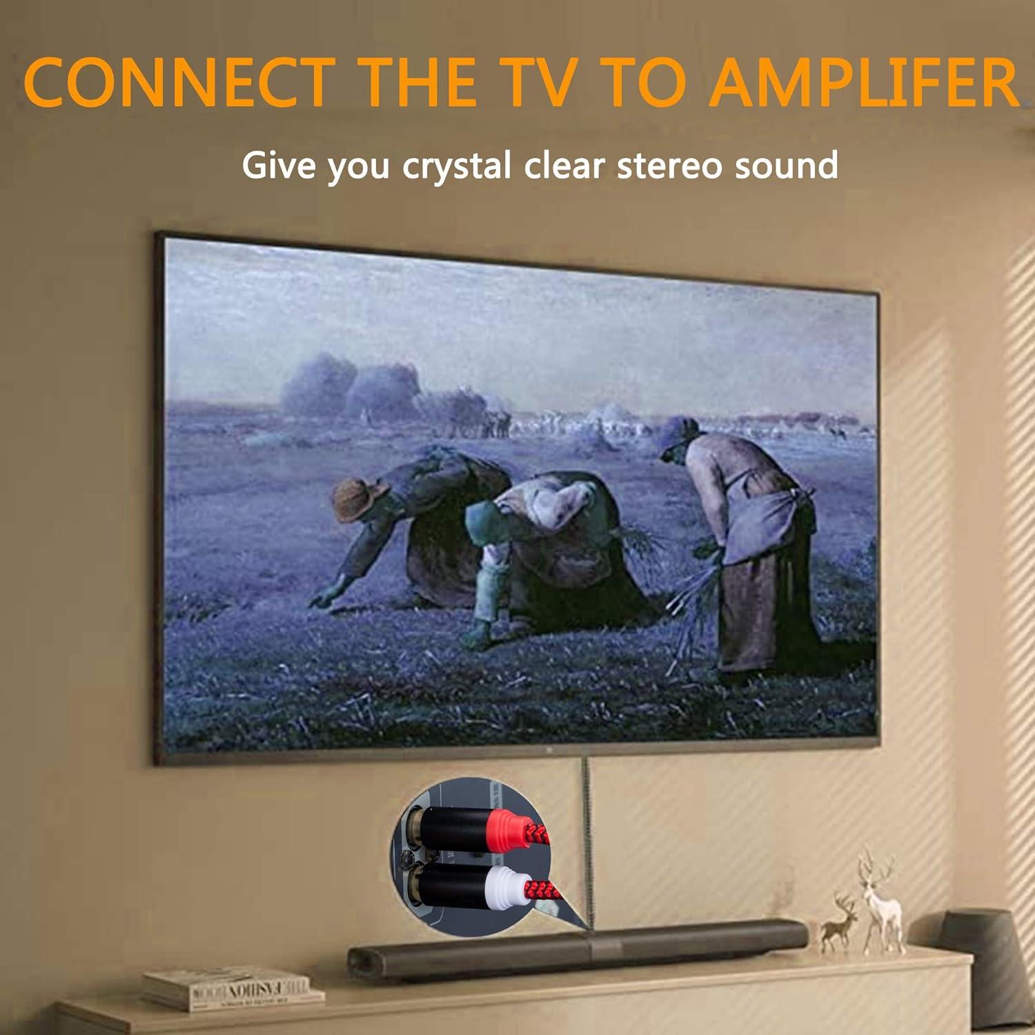 Cable RCA 2RCA Macho a 2RCA Macho 1M Jelly Tang Audio Estéreo