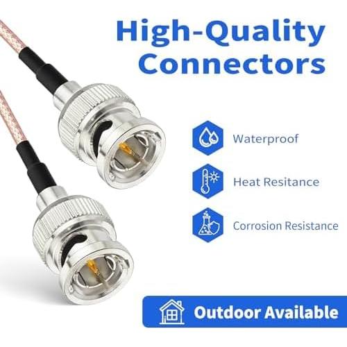 Cable SDI Superbat RG179 30cm BNC Macho 75 Ohm HD 1080p