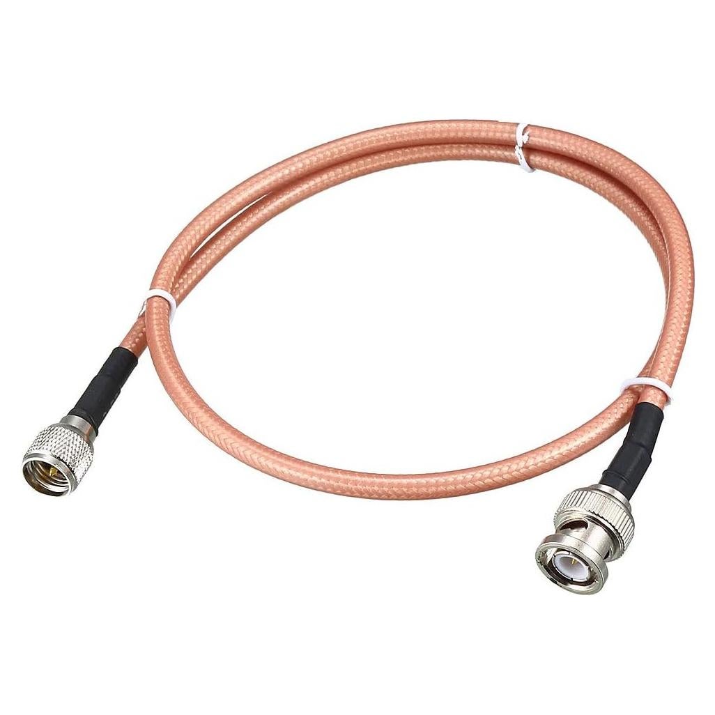 Cable Coaxial RF RG-142 uxcell BNC Macho a Mini UHF 60cm