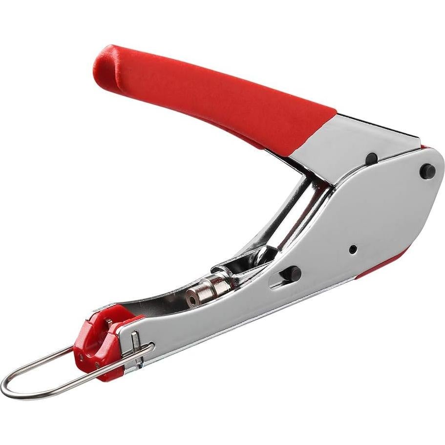 Kit Crimpadora Coaxial HIIJA con 20 Conectores F RG6