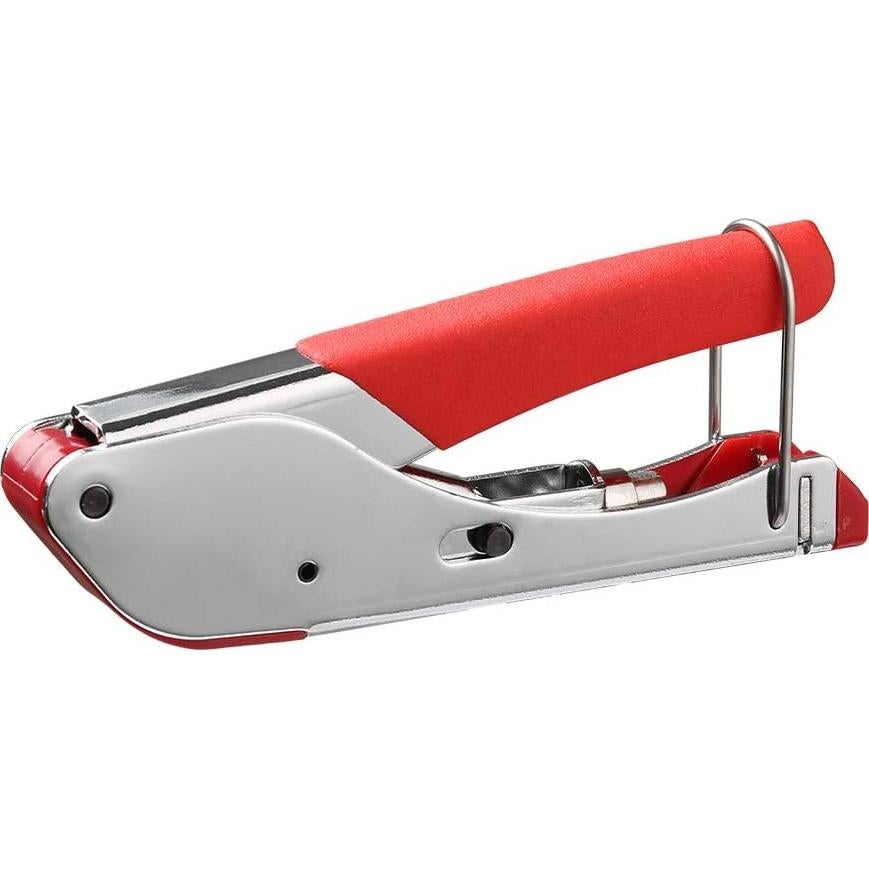 Kit Crimpadora Coaxial HIIJA con 20 Conectores F RG6