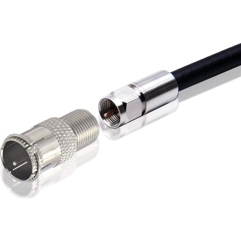 Conector Coaxial F-Type Macho a Hembra VCE - Paquete de 5