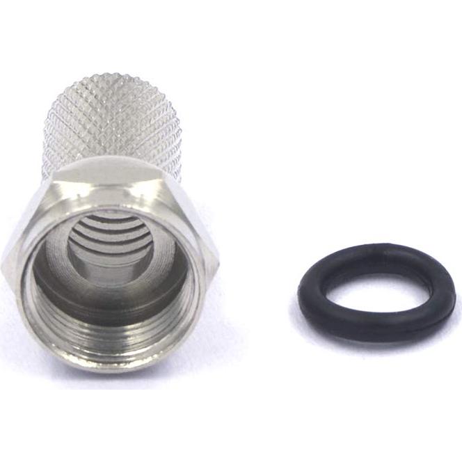 Conector Coaxial VCE 6 Pcs Niquelado 3GHz para TV