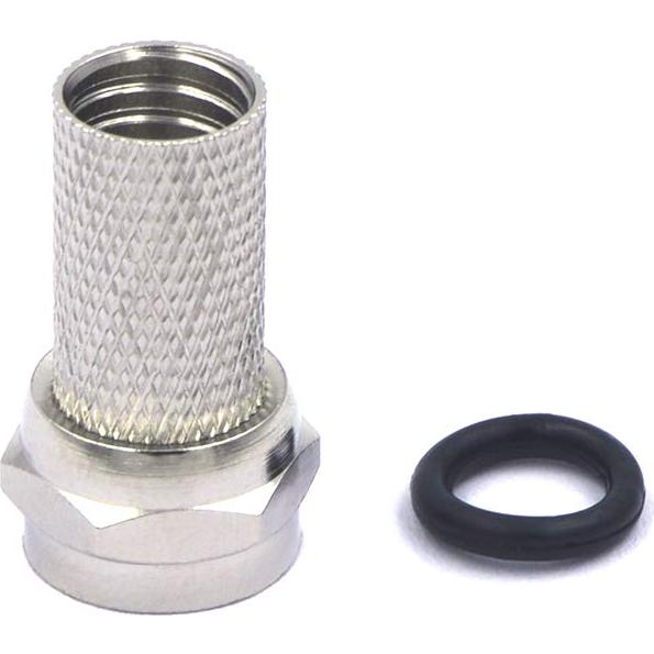 Conector Coaxial VCE 6 Pcs Niquelado 3GHz para TV