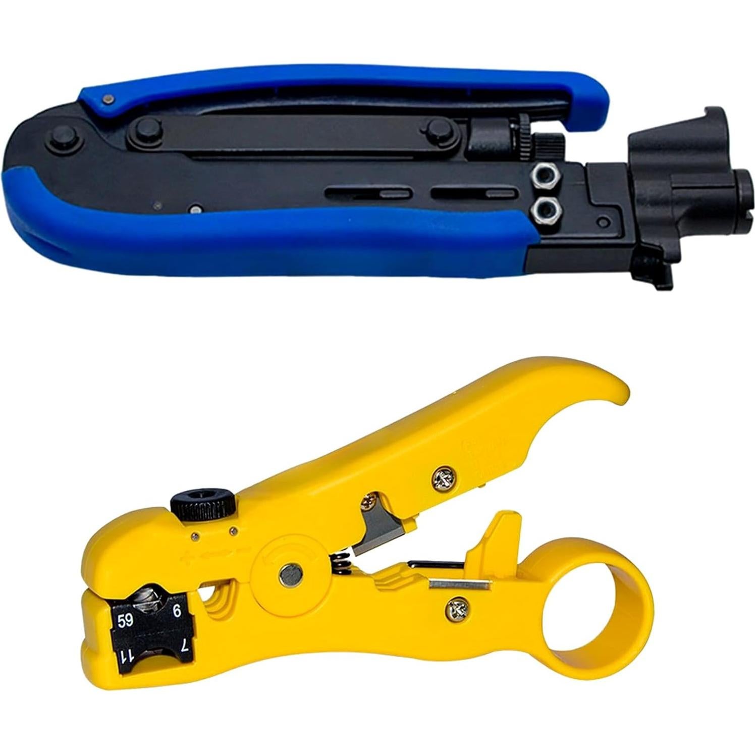 Kit de Herramientas de Crimpado Coaxial Gaobige RG6 RG59 RG11