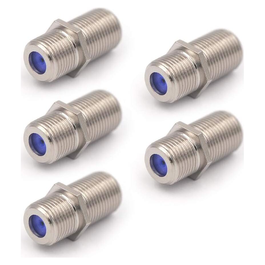 Conector Coaxial Hembra a Hembra VCE RG6 3GHz - Paquete de 5