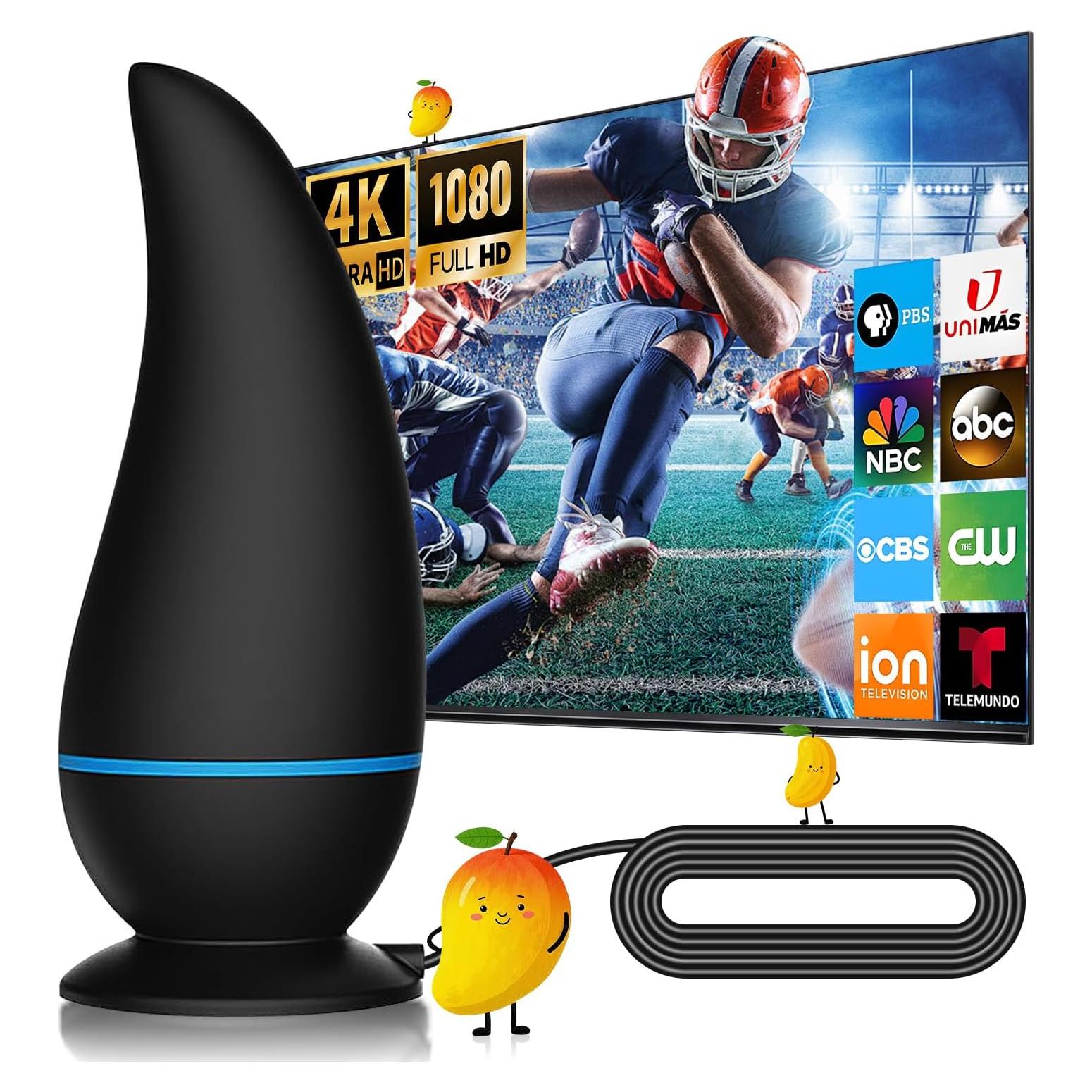 Antena de TV Interior Honiitaa 750+ Millas HD Amplificada