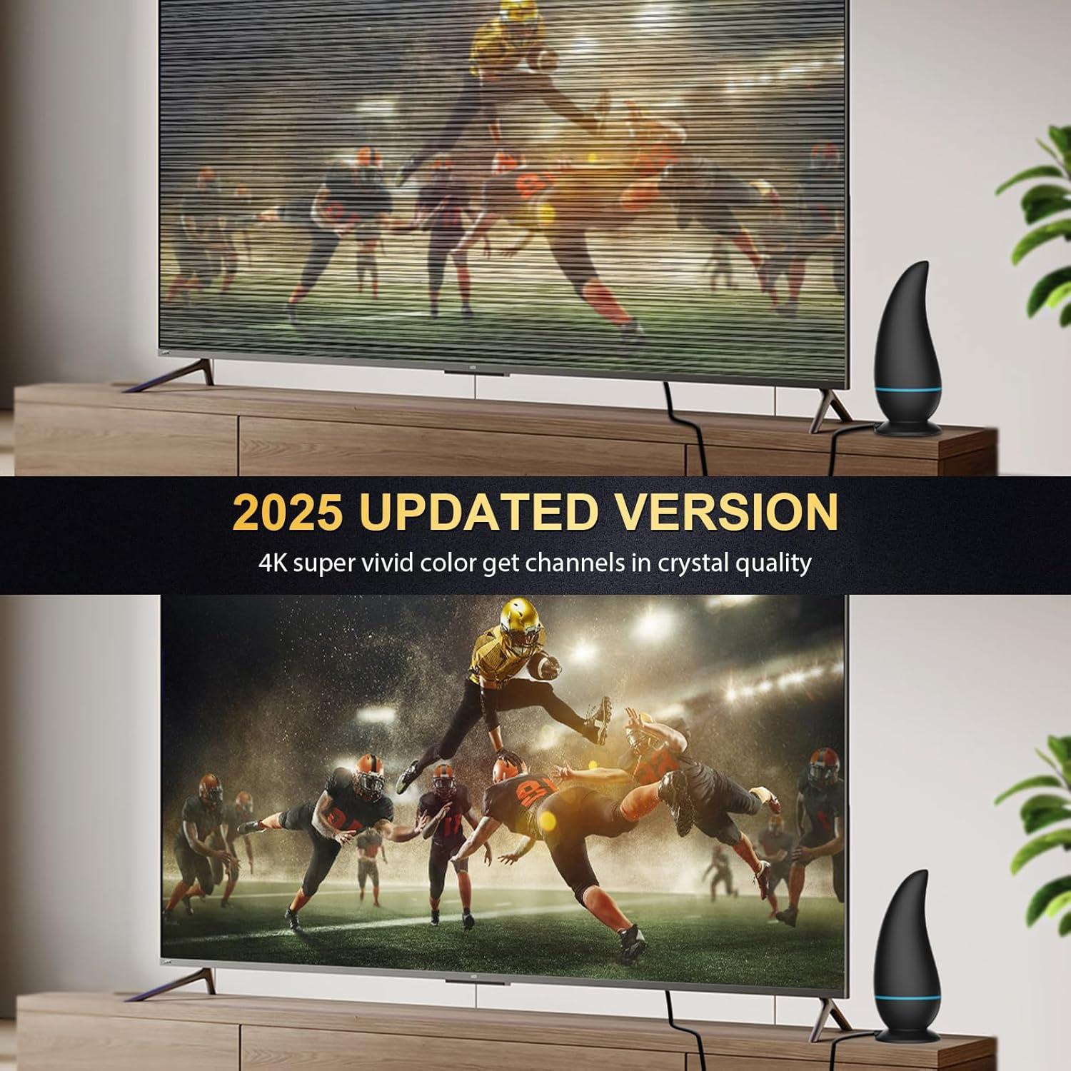 Antena de TV Interior Honiitaa 750+ Millas HD Amplificada