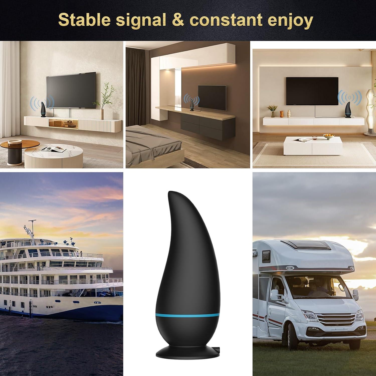 Antena de TV Interior Honiitaa 750+ Millas HD Amplificada