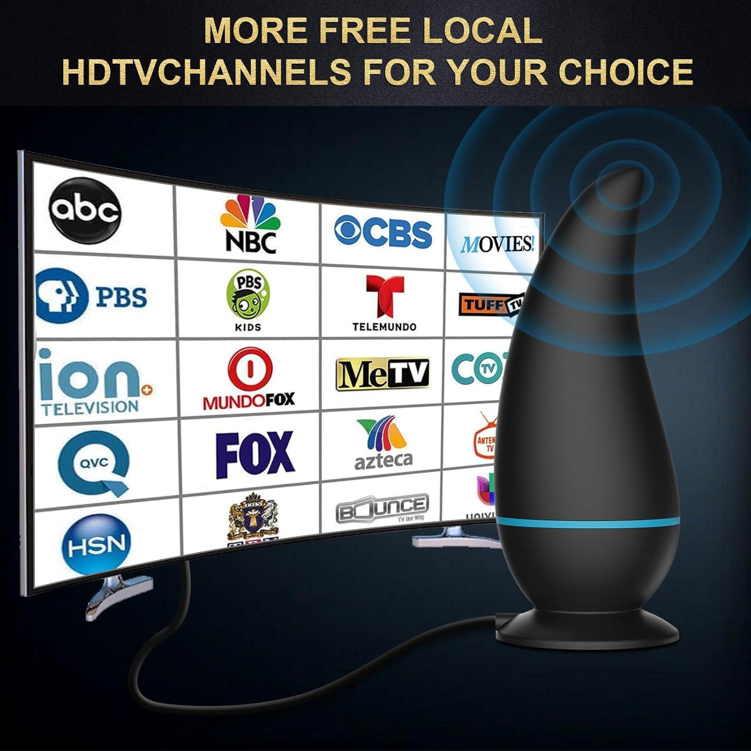 Antena de TV Interior Honiitaa 750+ Millas HD Amplificada