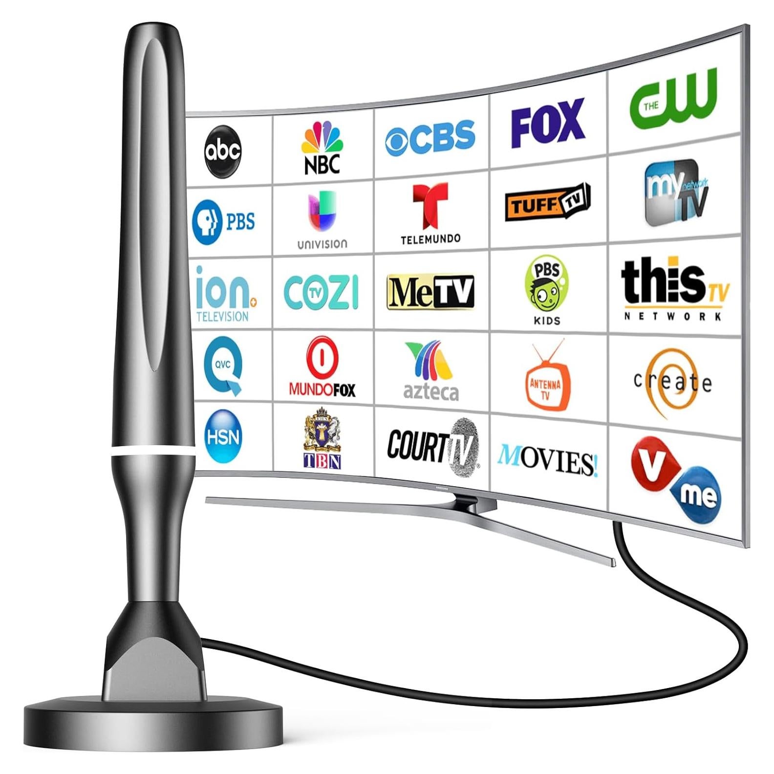 Antena de TV Inteligente QGClearSO 4K Interior 15cm