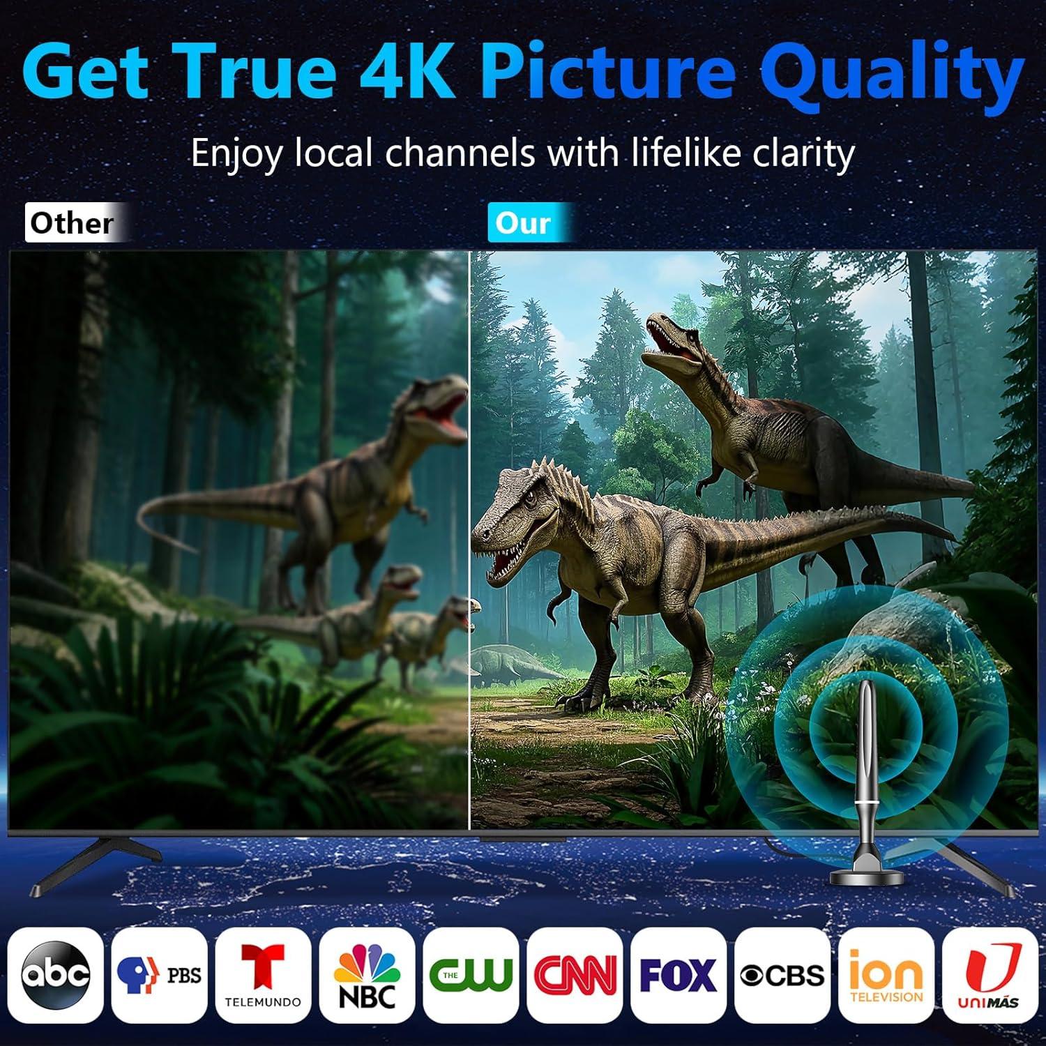 Antena de TV Inteligente QGClearSO 4K Interior 15cm