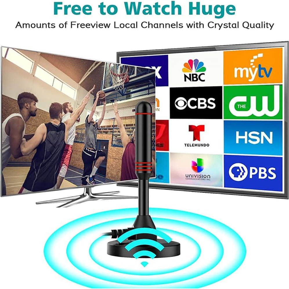 Antena HDTV Digital XIANGLYO con Amplificador 200 Millas 4K