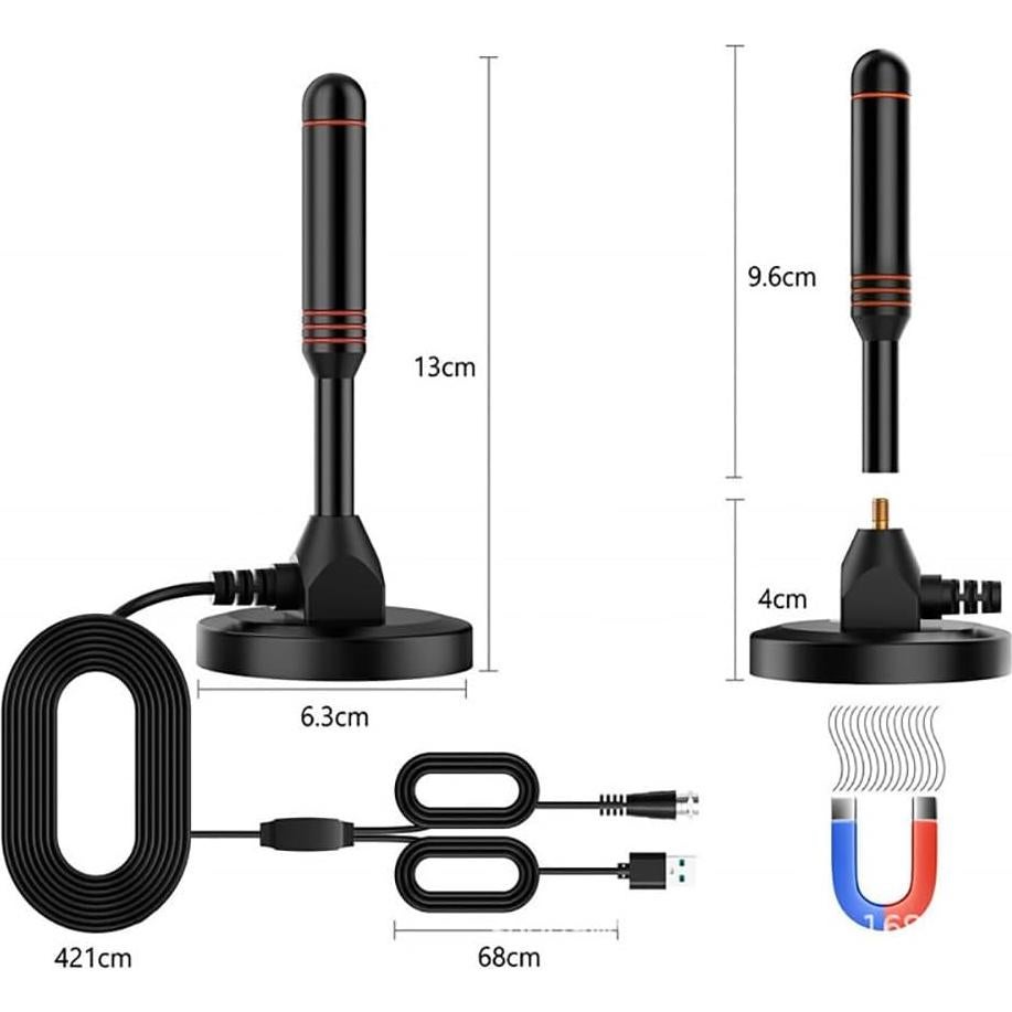 Antena HDTV Digital XIANGLYO con Amplificador 200 Millas 4K