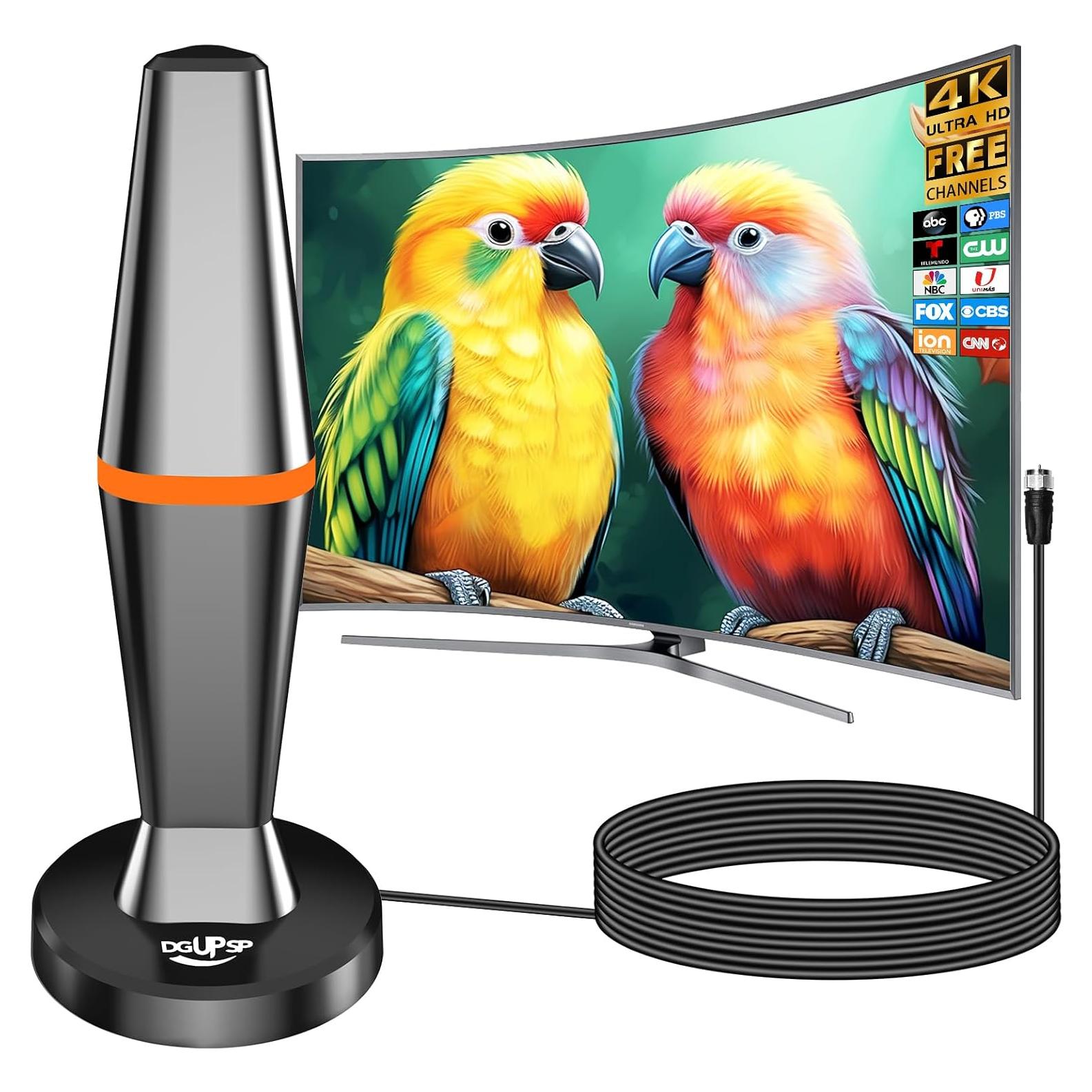 Antena Digital Interior DGUPSP 360° para TV Inteligente - 0.28kg