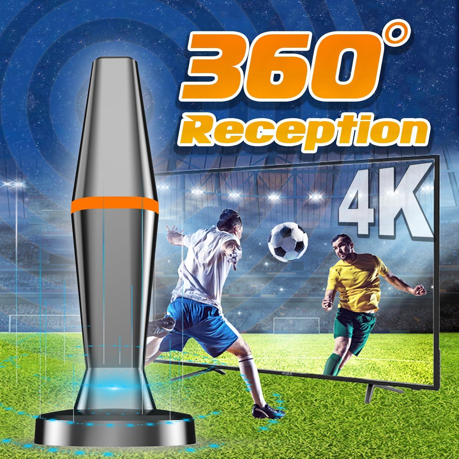 Antena Digital Interior DGUPSP 360° para TV Inteligente - 0.28kg