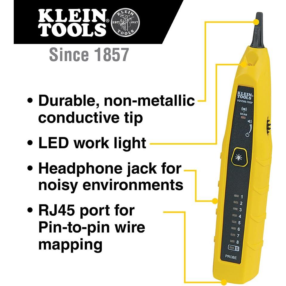 Kit de Prueba y Rastrear Tono Klein Tools VDV500-705