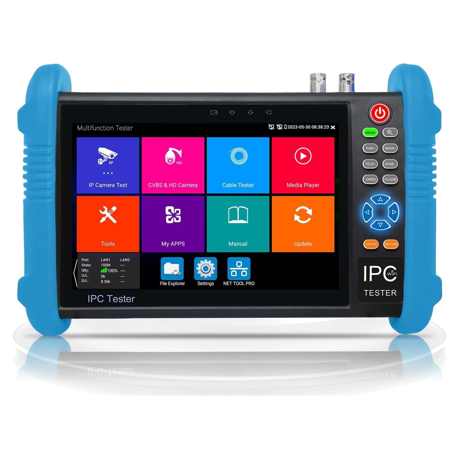 Probador de Cámara IP 8K WANLUTECH 7" PoE CCTV RJ45