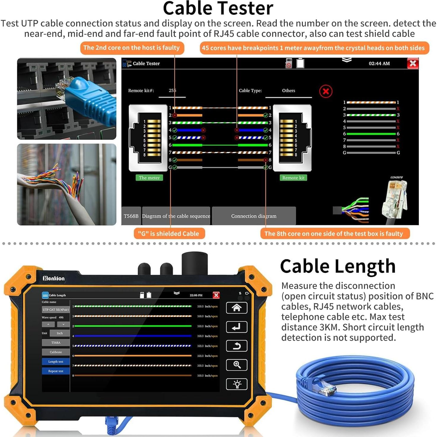 Probador de Fibra Óptica Henkion RSO-51 1310/1550nm 26/24dB