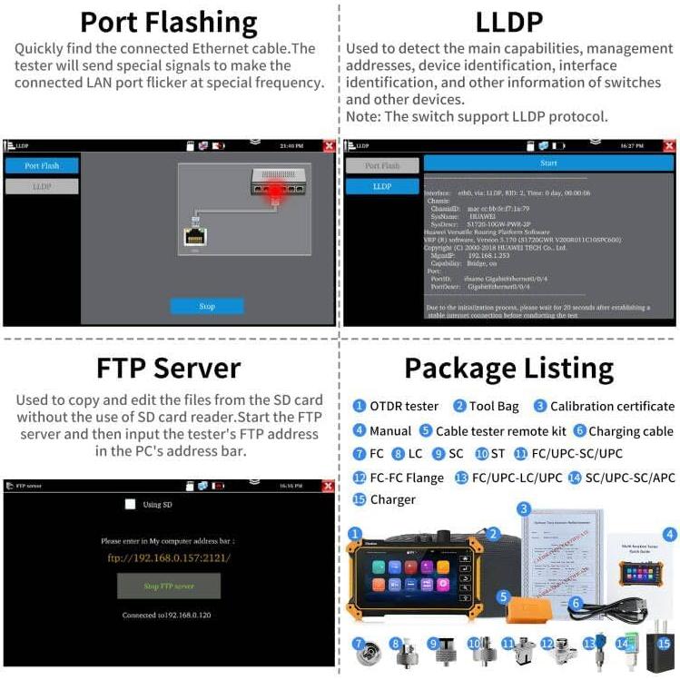 Probador de Fibra Óptica Henkion RSO-51 1310/1550nm 26/24dB