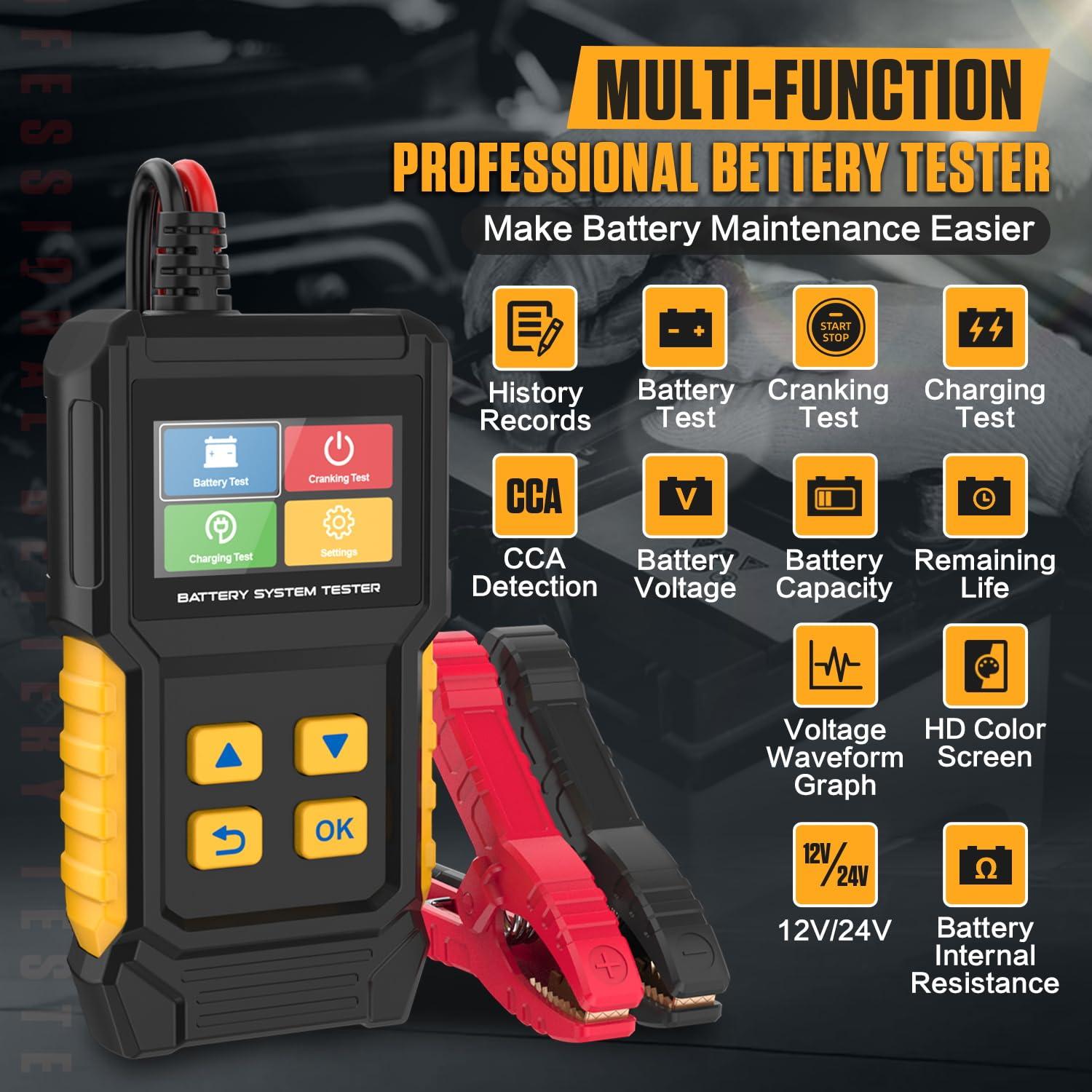 Probador de Batería de Coche LINXINO BT360 12V 24V CCA