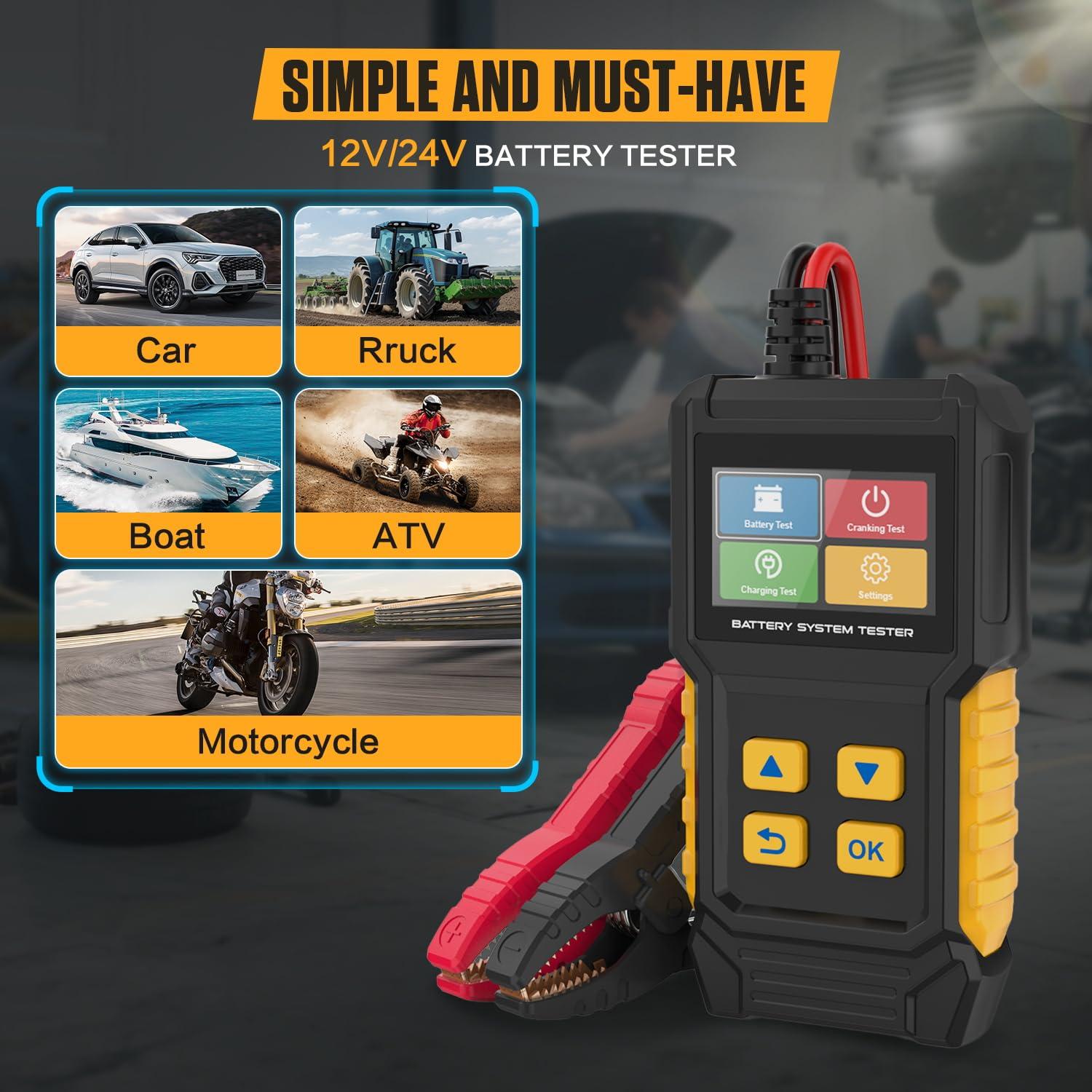 Probador de Batería de Coche LINXINO BT360 12V 24V CCA