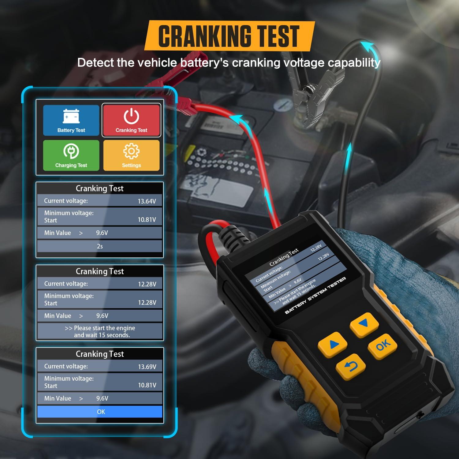 Probador de Batería de Coche LINXINO BT360 12V 24V CCA