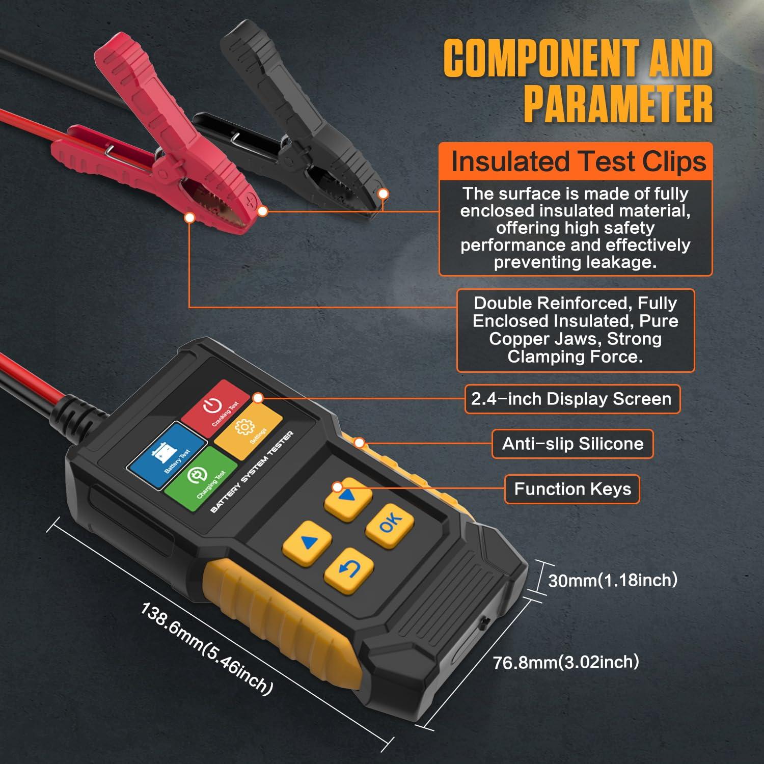 Probador de Batería de Coche LINXINO BT360 12V 24V CCA