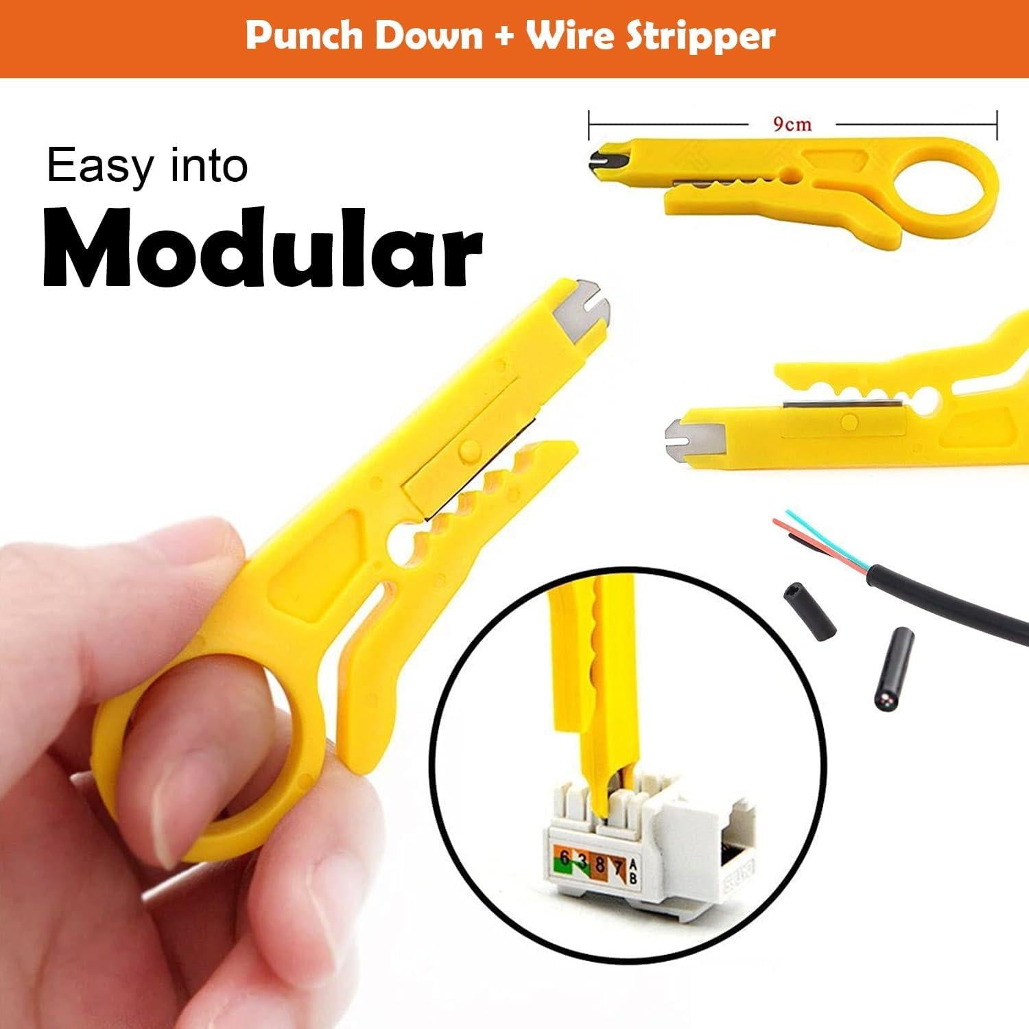 Kit de Crimpado RJ45 Passthrough SAMTEK para Ethernet