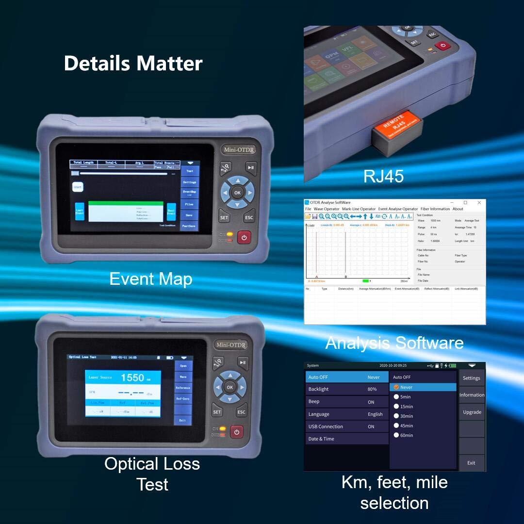 Probador OTDR de Fibra Óptica NUO KE 1310/1550nm 100km