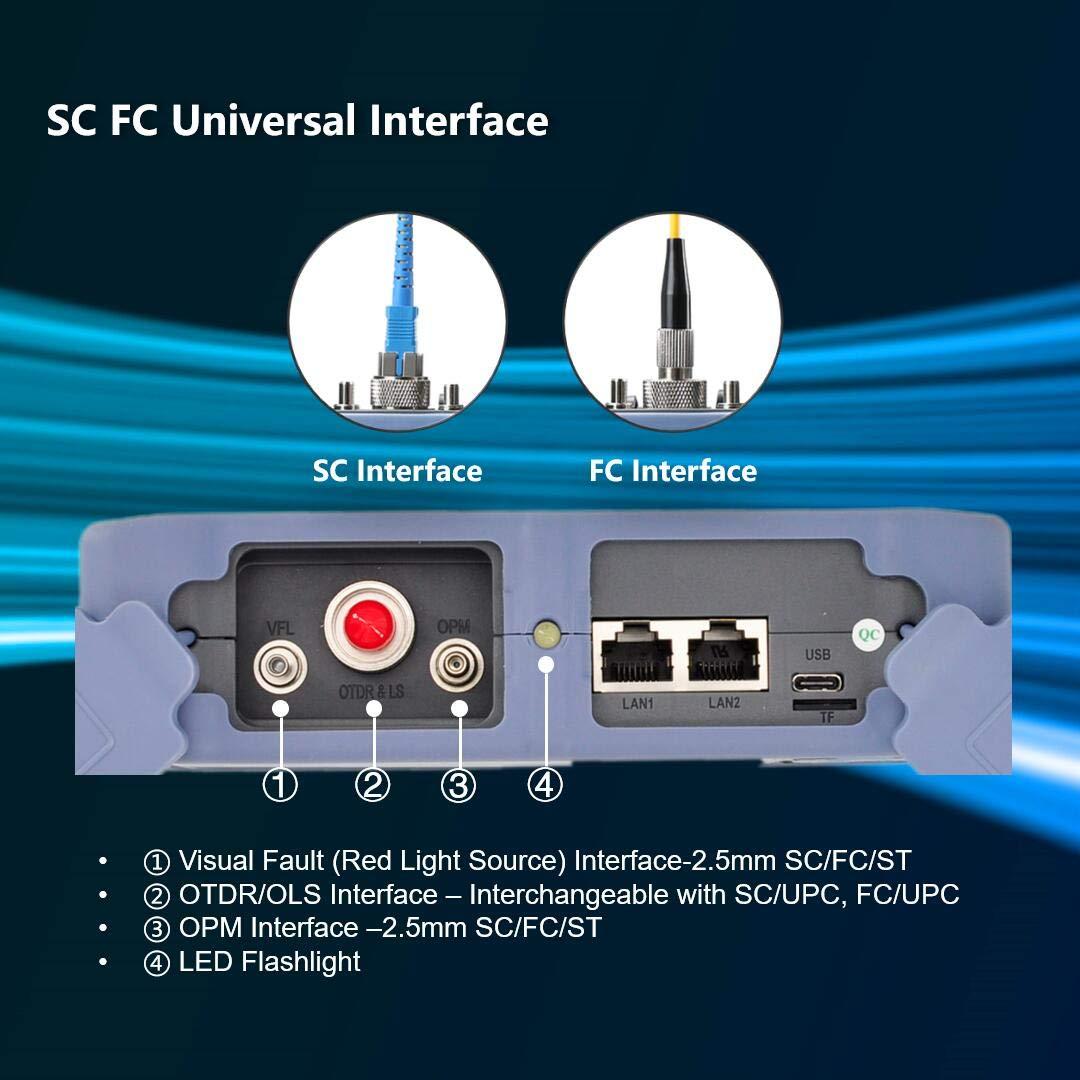Probador OTDR de Fibra Óptica NUO KE 1310/1550nm 100km