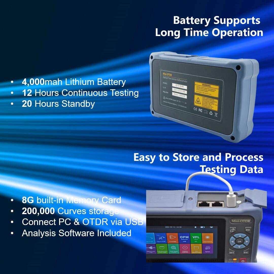 Probador OTDR de Fibra Óptica NUO KE 1310/1550nm 100km