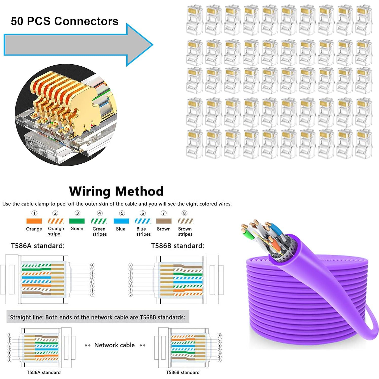 Kit de Herramientas de Crimpado RJ45 RJ11 LEATBUY Amarillo