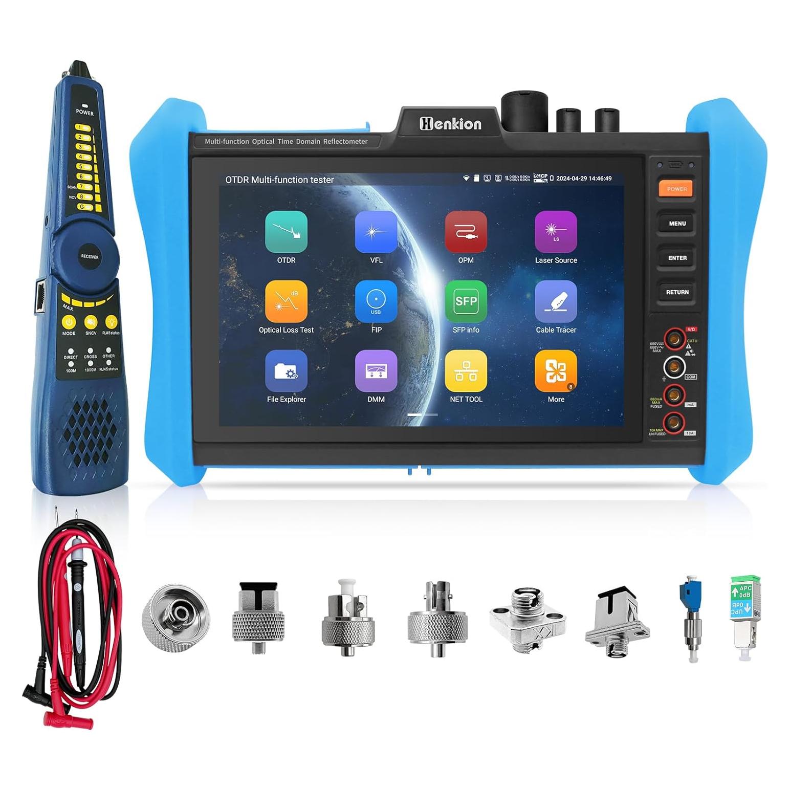 Probador OTDR Henkion RSO-85 1310/1550nm 28/26dB Pantalla 8"