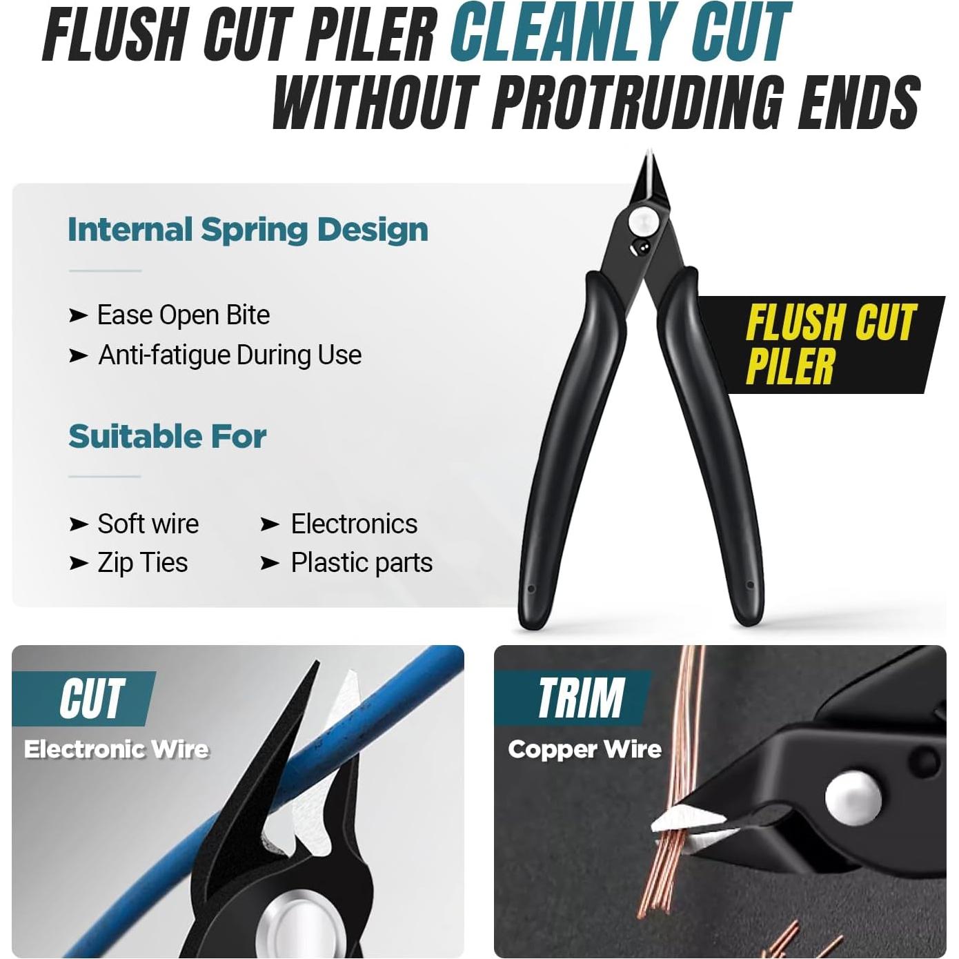 Kit de Herramientas de Crimpado Ethernet AMPCOM 10 en 1 RJ45