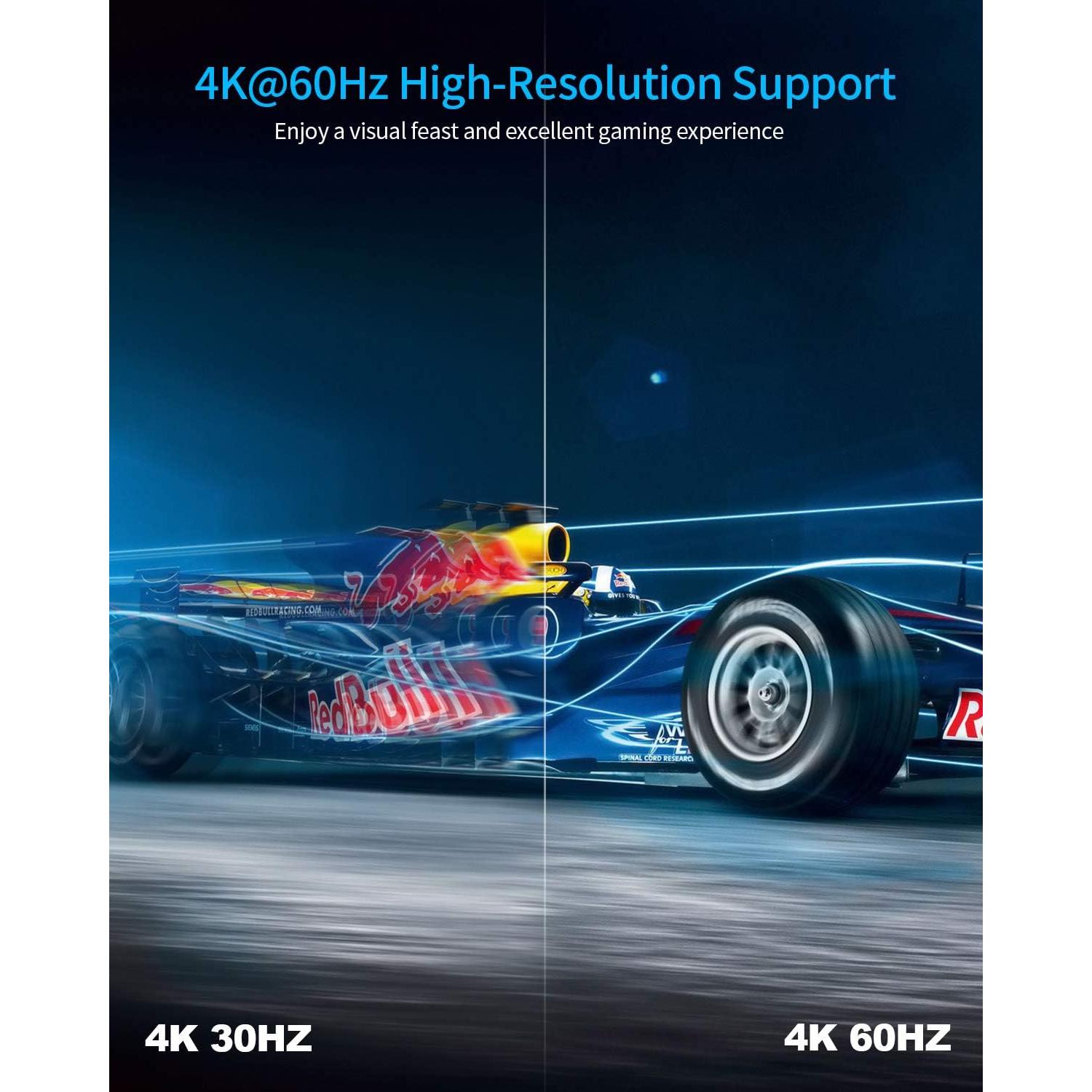 Conmutador HDMI 5 Puertos Koopman 4K 60Hz Control Remoto