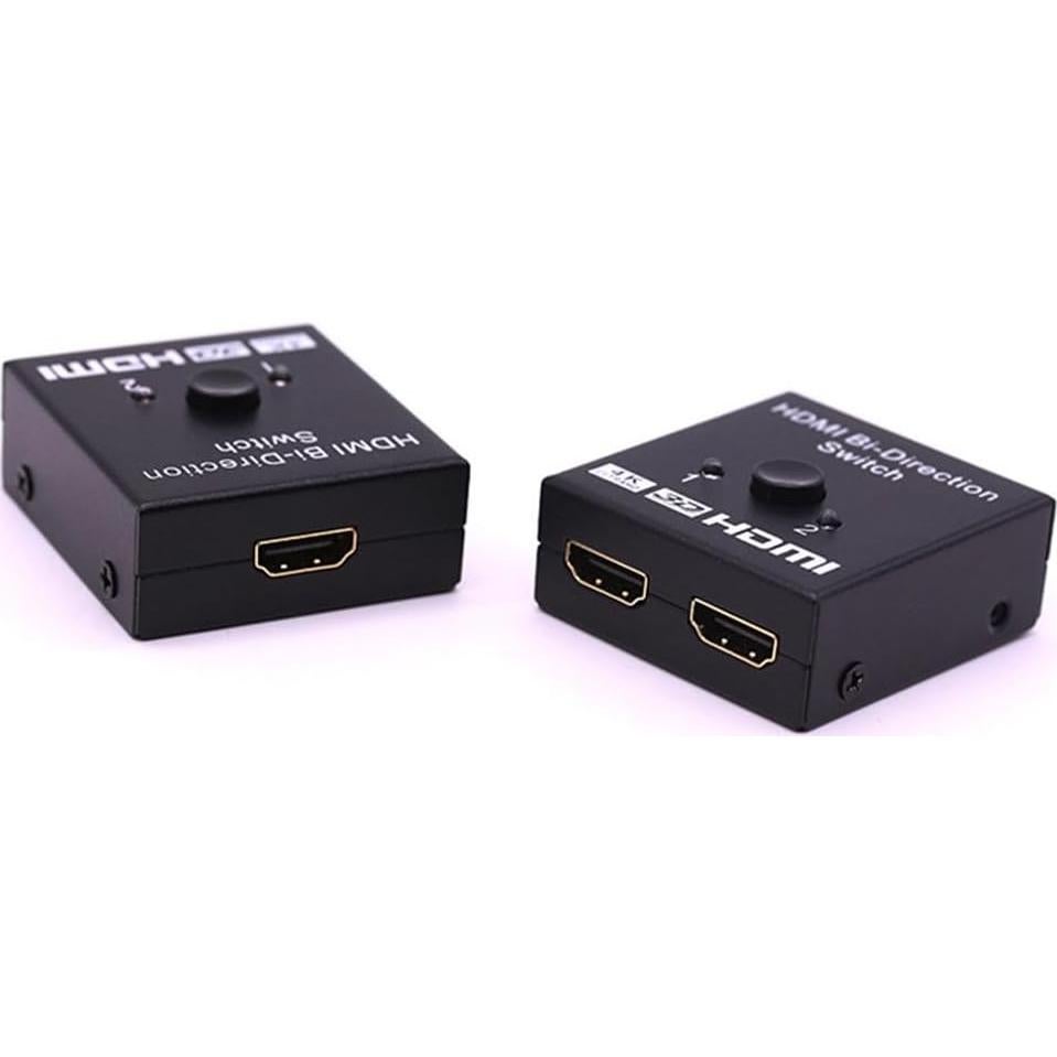 Divisor HDMI 4K 2 en 1 EXKOKORO Selector Manual Aluminio