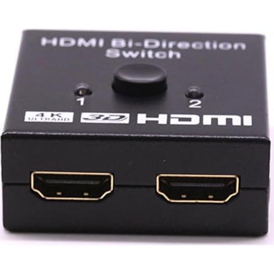 Divisor HDMI 4K 2 en 1 EXKOKORO Selector Manual Aluminio