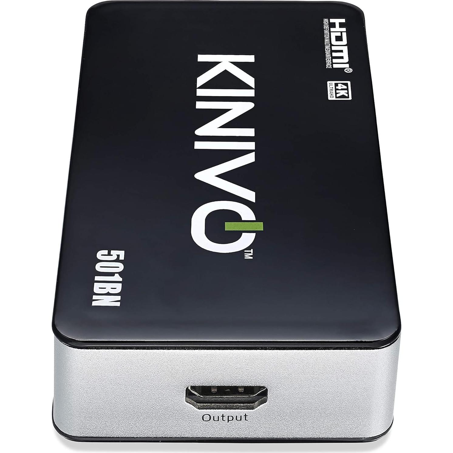 Interruptor HDMI 4K Kinivo 501BN 5 Puertos con Control Remoto