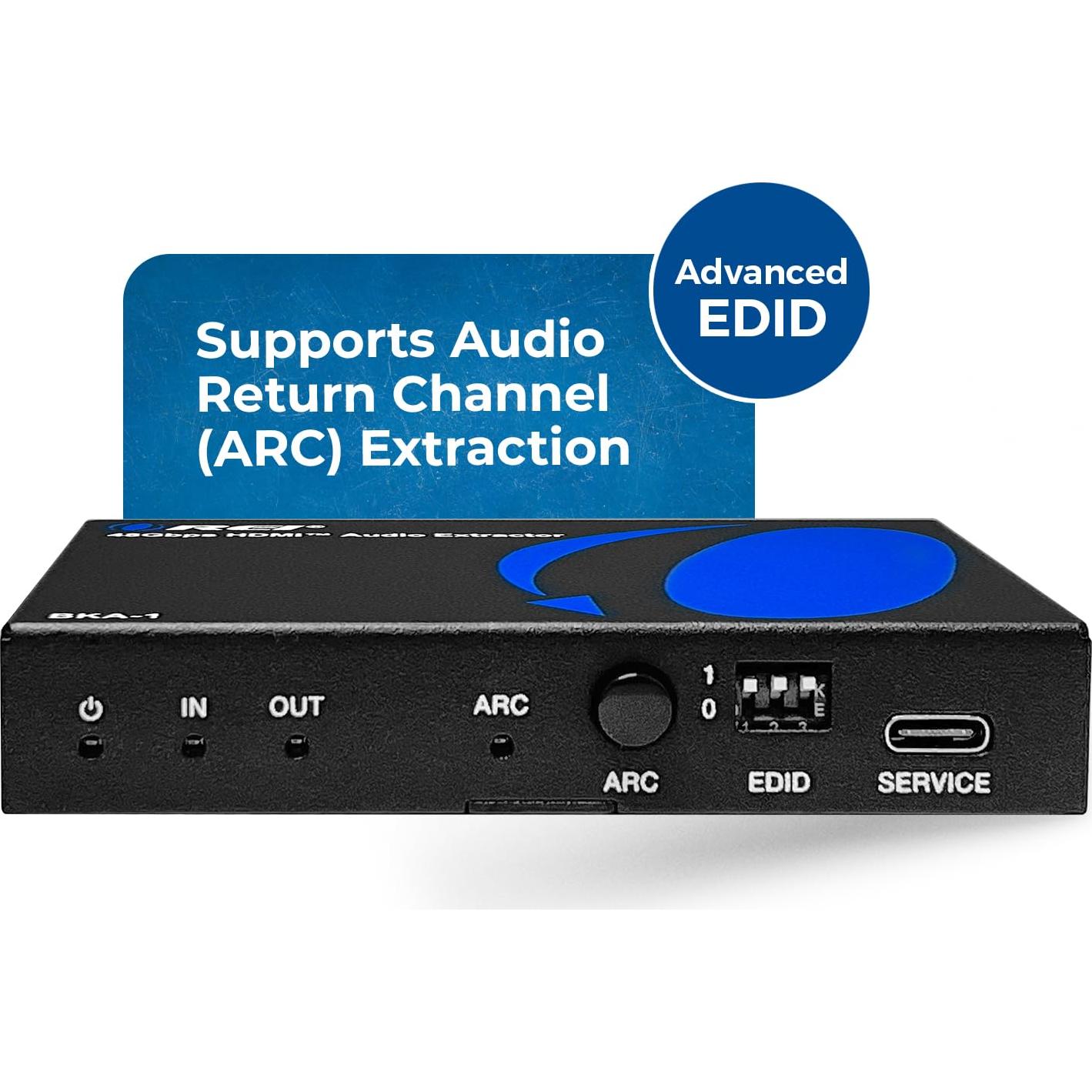 Extractor de Audio 8K OREI BKA-1 HDMI 2.1 4K 120Hz SPDIF 3.5mm