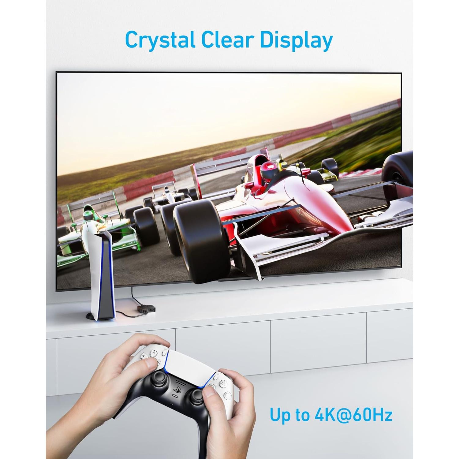 Interruptor HDMI Anker A8741 8K@60Hz 2 Entradas 1 Salida