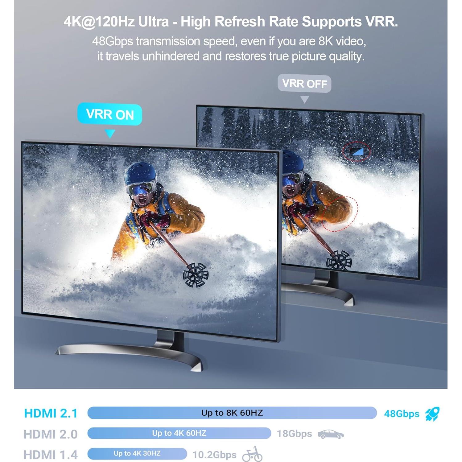 Conmutador HDMI 2.1 3x1 avedio links 8K 60Hz Aluminio