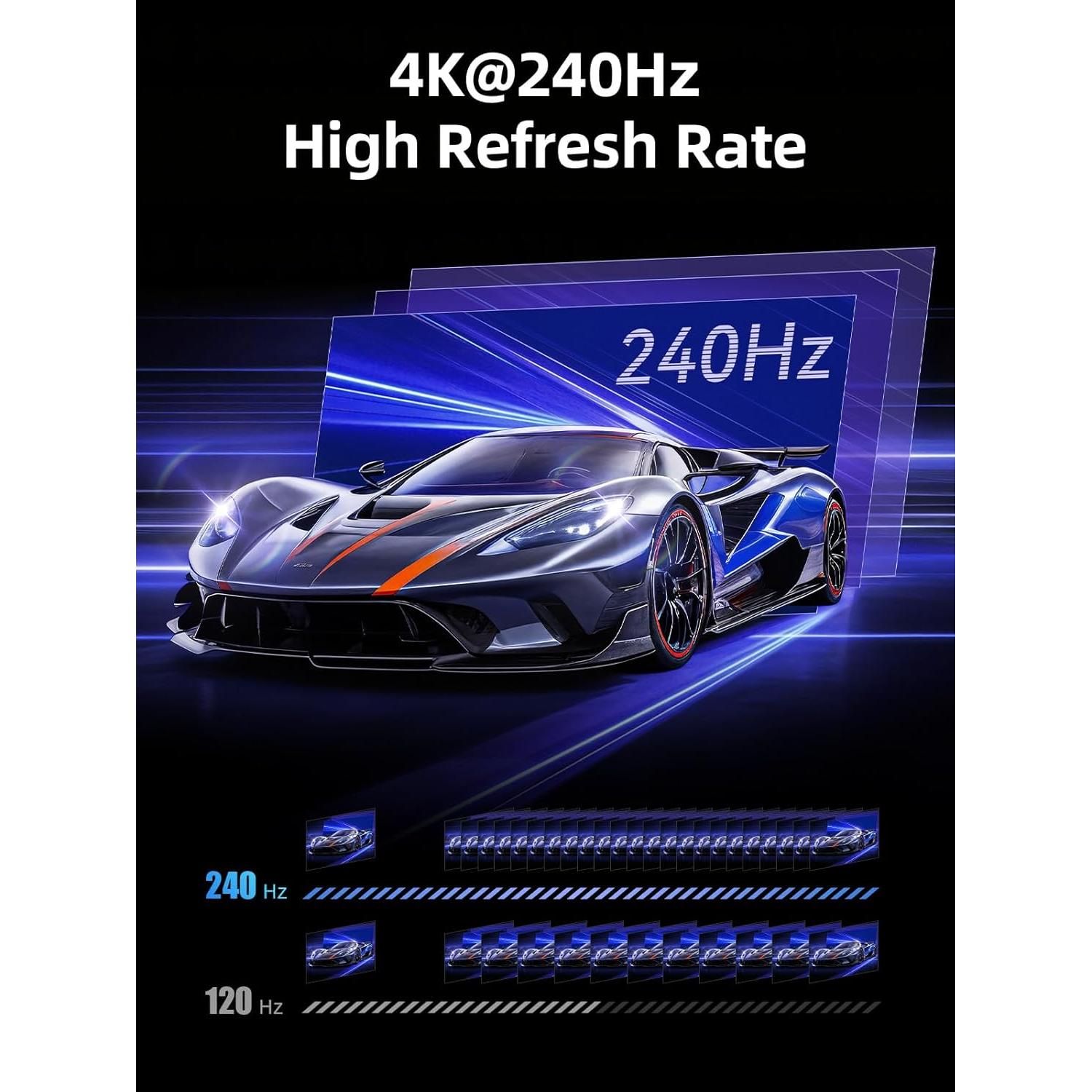 Interruptor HDMI 2.1 llano 2 en 1 8K@60Hz con Control Remoto