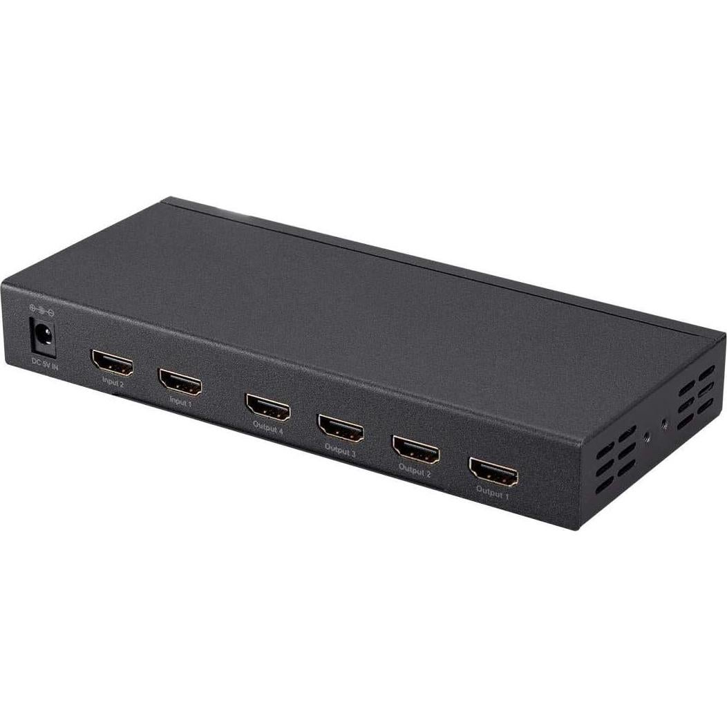 Divisor y Conmutador HDMI 2x4 Monoprice 4K - Soporte Dolby Vision