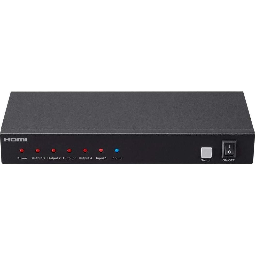 Divisor y Conmutador HDMI 2x4 Monoprice 4K - Soporte Dolby Vision