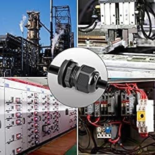 Cable Gland Heyiarbeit 2 Agujeros Nylon IP68 25mm Ajustable